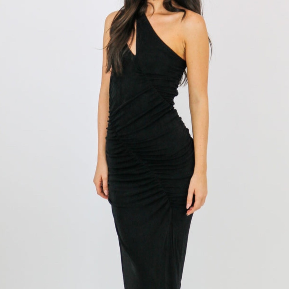 Black classic dress